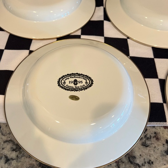 Mackenzie-Childs Vintage Camp 1995 Courtly Check 9" Soup Bowls. Set of 4. EUC! - Picture 11 of 13